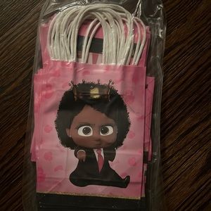 32 Boss Baby Girl Birthday Party Favor Bags Pink